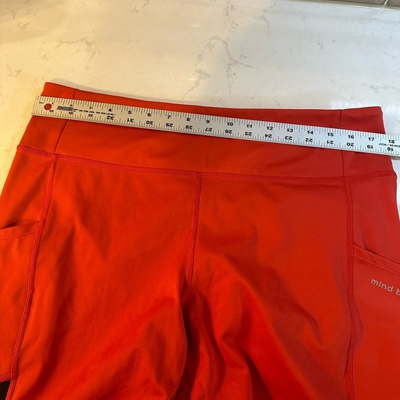 Peace Love World Mind Body Love Color Block Leggings XLP red/black with pockets - Picture 11 of 14